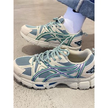 夏日限定配色網面運動鞋女百搭軟底輕便慢跑鞋透氣chic厚底休閑鞋