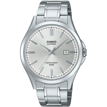 CASIO 經典日系簡約大三針時尚腕錶/銀色/MTS-115D-7A