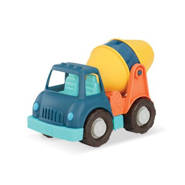 Battat 圓周綠水泥車_ WW系列 玩具 模型 小朋友 車