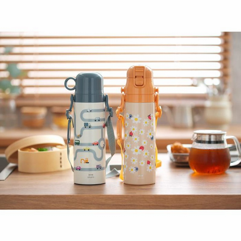ブルーノ BRUNO ライト2WAYキッズボトル 580mL 水筒 軽量 スリム