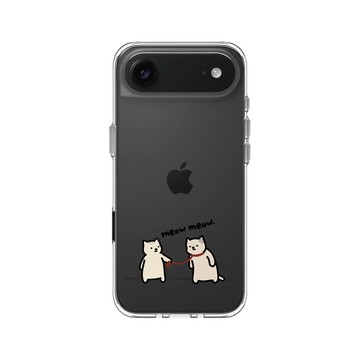 iPhone Air Clear Case（相機按鈕） 透明 - 小貓貓們 Little Cattos - Companionship