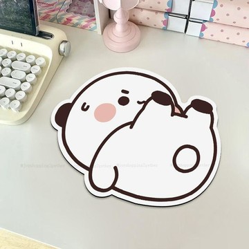 台灣發貨 一二布布滑鼠墊 布布滑鼠墊 可愛桌墊 女生辦公室滑鼠墊 便攜袋滑鼠墊 小號 吸水速幹筆記本滑鼠墊 電腦鼠標墊
