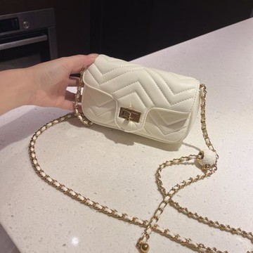 法國MK菱格鏈條包女2025新款迷你真皮小方包高級感百搭單肩斜挎包