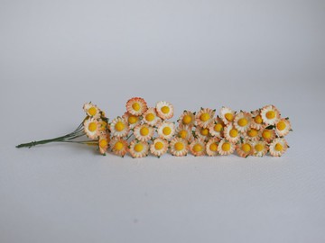 紙花，100 片 DIY 小雛菊花，尺寸 0.8 厘米，桃紅