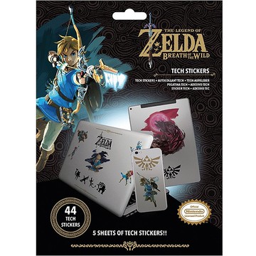 【任天堂】薩爾達傳說 曠野之息英國進口貼紙組