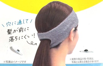 asdfkitty*日本SURUGA 後髮束髮帶 束髮髮帶 洗臉髮帶 運動髮帶 顏色隨機-正版商品