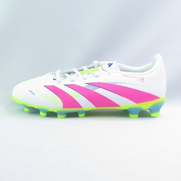 ADIDAS ID3794 大童 足球鞋 釘鞋 PREDATOR LEAGUE MG J 白黃粉【iSport愛運動】