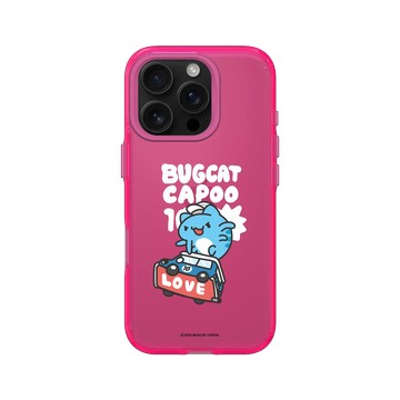 iPhone 16 Pro Clear 粉漾桃 - 貓貓蟲咖波 Bugcat Capoo - 10th 滑板咖波