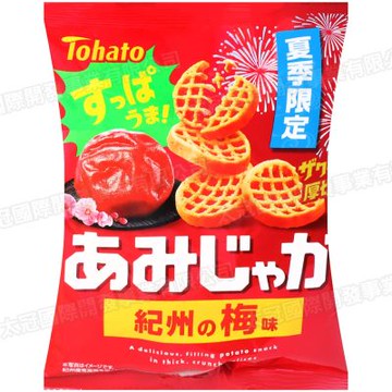 Tohato東鳩 厚切網狀洋芋片-紀州梅風味 53g