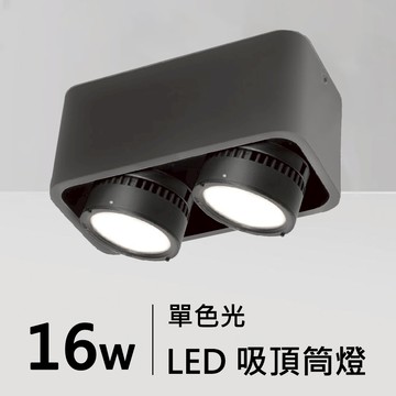 圓角方形吸頂筒燈｜H05-JBR-30171B/W、30172B/W