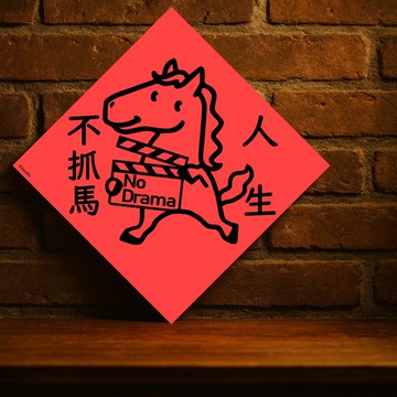 現貨免等【人生不抓馬】台灣製原創設計春聯 紅包袋