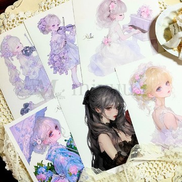 貼紙 原創貼紙 人物貼紙 原創貼紙 女孩貼紙 裝飾貼紙 可愛