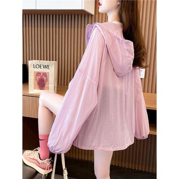 防曬衣女薄款外套2025年夏季新款防紫外線透氣時尚寬松大碼防曬服