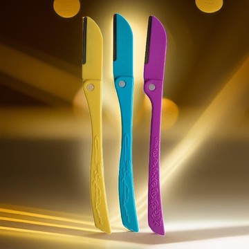 快速出貨 刮胡工具手動長柄修眉刀刮眉刀折疊老式式修眉刀克勞德清潔剃須刀【可開發票】