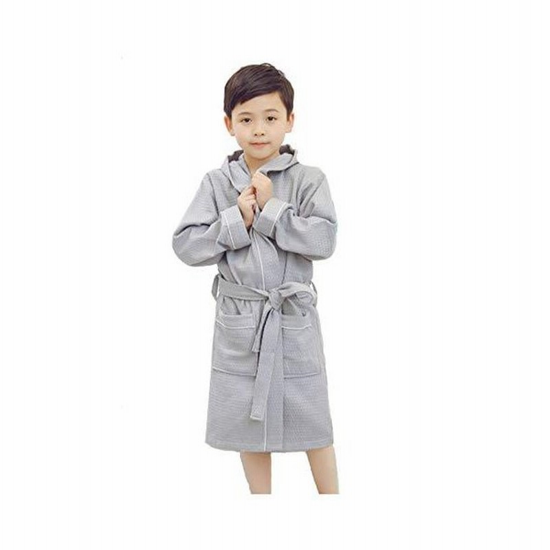 Aikee子供用バスローブキッズジュニア女の子男の子春夏薄手ワッフルコットン生地バスタオル学生風呂上がり水遊びスイミングパジャマフード付grym 通販 Lineポイント最大0 5 Get Lineショッピング
