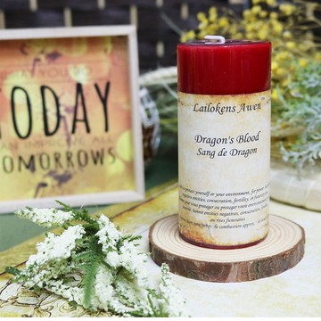 Lailokens Awen 能量許願香薰蠟燭 - 龍之血