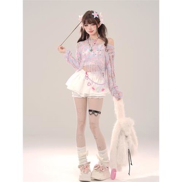 kellykitty流浪樂章 彩色外搭鏤空罩衫女夏季薄款上衣針織防曬衣