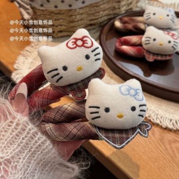 卡通秋冬森系kitty貓玩偶掰掰夾少女心卡通髮夾學生髮飾頭飾