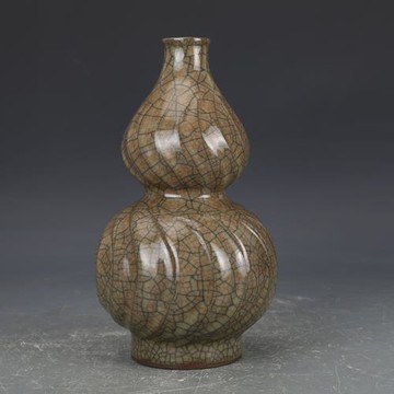 宋哥窯開片葫蘆瓶花瓶