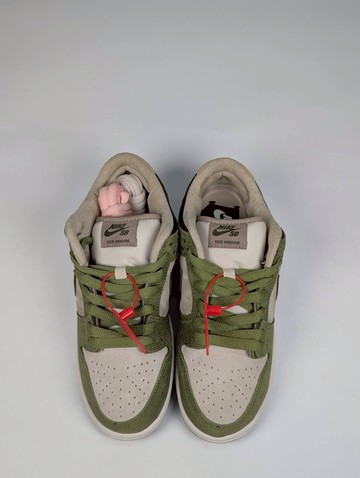 微瑕疵-左腳左外側最上面鞋帶孔少鐵環 HF8022-300/7 Yuto Horigome x Dunk Low SB 'Matcha'