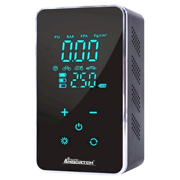 ANBORTEH 安伯特 魔方智能無線打氣機 大面板觸控螢幕 1秒就上手  1個  黑色