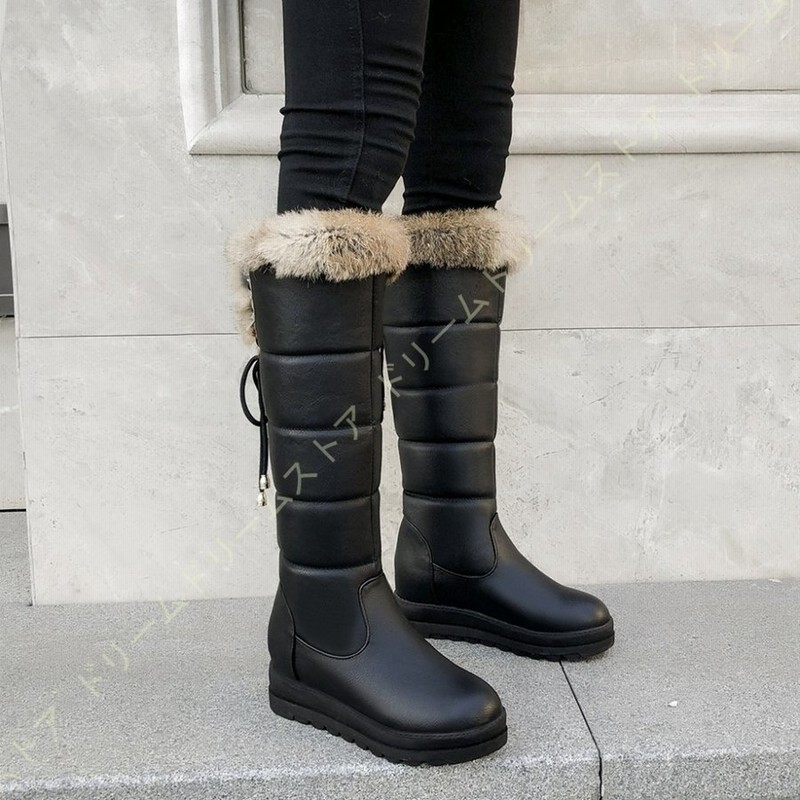 スノーシューズ ブーツ レディース 防滑 防水 防寒 スノーブーツ ロング ダウンブーツ 雪靴 アウトドア 通勤用 冬用 レースアップ ニーハイブーツ おしゃれ 通販 Lineポイント最大0 5 Get Lineショッピング