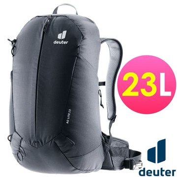 【Deuter】AC LITE 網架直立式透氣背包23L.登山健行背包/AIRCOMFORT網架背負系統/3420324 黑