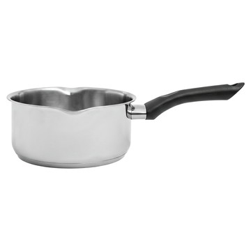 HOLA 和樂家居 時尚316不鏽鋼雪平鍋 35 x 18 x 8.5cm 716g  18cm  不鏽鋼 銀色  1個