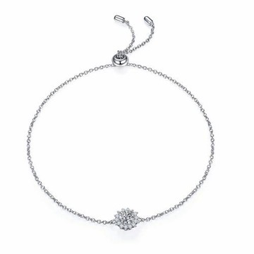 【A&R】莫桑鑽陽光手鍊0.5克拉附精美禮盒(18K金 S925純銀 情人節 生日禮物)