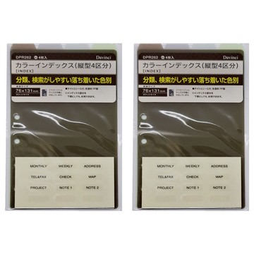Raymay 藤井 Davinci 袖珍索引內頁 4區分  綠色  2本