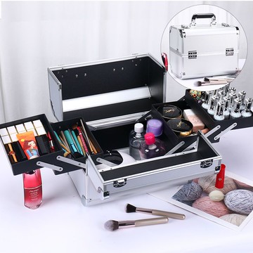 化妝收納包收納箱 化妝箱便攜外出隨身大容量紋繡美睫美甲工具箱化妝品化妝師收納箱