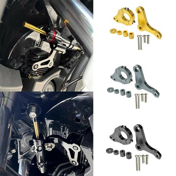 適用雅馬哈XMAX300改裝方向阻尼器鈦尺底座阻尼器支架防車頭搖擺