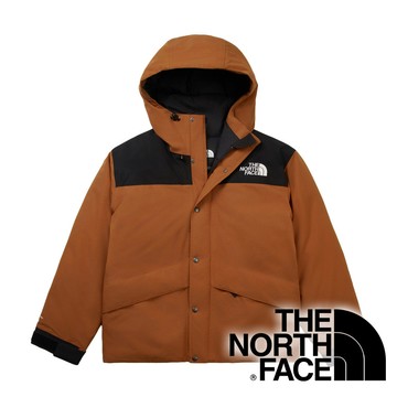 【THE NORTH FACE 美國】男Dryvent單件式防水羽絨連帽外套FP600『棕/黑』NF0A8FGH 戶外 露營 登山 健行 休閒 時尚 旅遊 保暖 禦寒 羽絨 外套