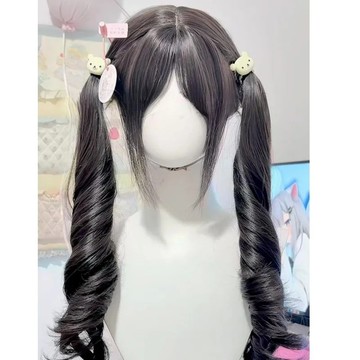 【KEKE】假髮 八字劉海 65cm 捲髮 軟妹 可愛 自然 日常 少女 Lolita jk 全頭套 髮套氣質修臉全頭套