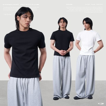 「開久 Casual」CT10 合身微彈短袖 開久訂製 純棉 美式 彈性短袖 短袖男 素T 圓領 T恤