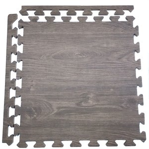 深橡木紋地墊-48*48*1.2cm/4入 附邊條x2