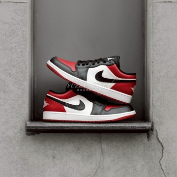 【逢甲 FUZZY】Air Jordan 1 Low Bred Toe 黑紅 553558-612 553560-612