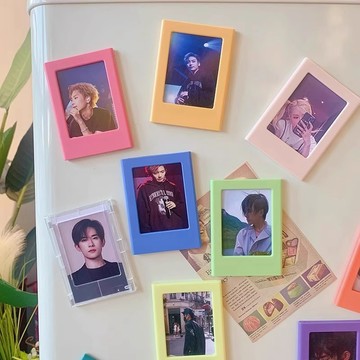 台灣現賣 拍立得磁吸相框 相框 壓克力相框 instax mini 相片磁鐵 小相框 透明相框 冰箱貼 白板貼 磁吸相框