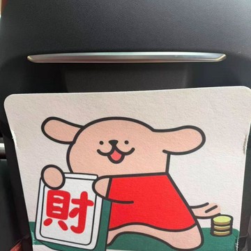 暢銷首選🎀  卡通可愛線條小狗車載後排防踢墊毛氈材質防刮除塵耐髒裝飾墊通用 汽車防踢墊