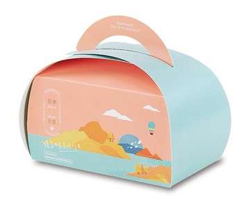 【基本量600個】切片蛋糕盒大 / 四季光景 / B04003