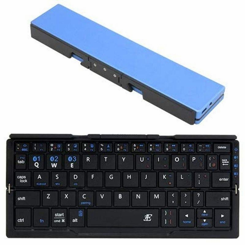3E スマホタブレット対応ワイヤレスキーボード［Bluetooth・AndroidiOSWin］ 2つ折りタイプ Plier （英語配列60
