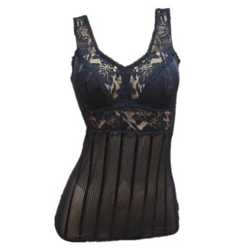 韓國單小吊帶背心文胸一體免穿文胸內衣插片無鋼圈胸墊蕾絲內搭br