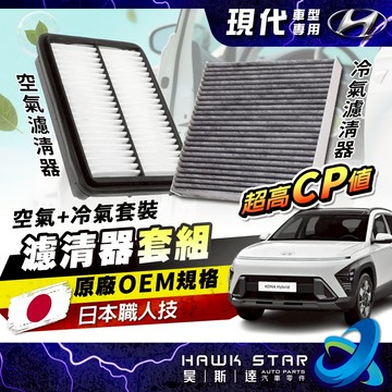 昊斯達 現代車系 套組 KONA TUCSON SANTAFE 冷氣芯 空氣芯 MUFASA ELANTRA IX35