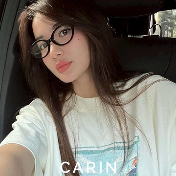 CARIN 光學眼鏡 AINO C1 橢圓膠框 - 金橘眼鏡