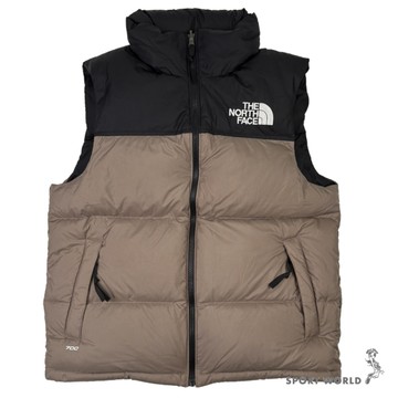 The North Face 北面 羽絨背心外套 男裝 1996 防潑水 美規 黑棕【運動世界】NF0A3JQQDHL