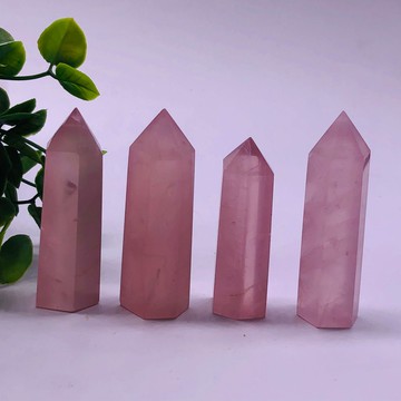 純天然單尖紫水晶粉晶黑曜石黃水晶黑曜石白水晶柱