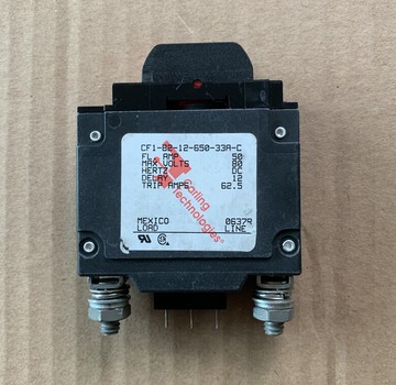 二手拆機美國嘉靈 50A 80VDC 產地MEXICO 面板安裝直流斷路器開關