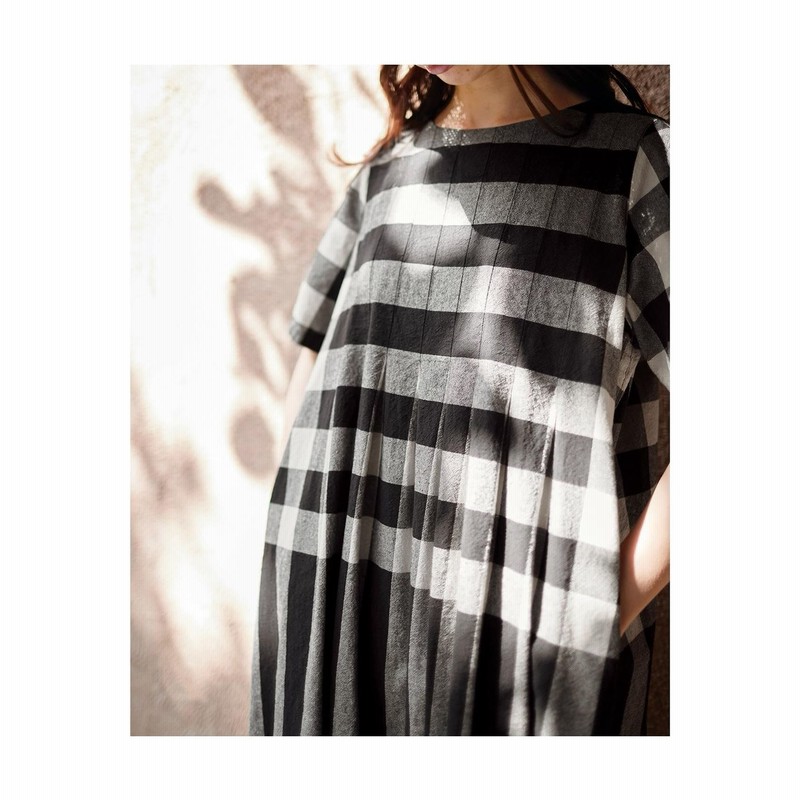 チェックをたたんでボーダーワンピース レディース サニークラウズ フェリシモ Felissimo 通販 Lineポイント最大1 0 Get Lineショッピング