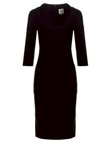 Herve Leger - 'Square Nk' Abiti Nero