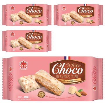 義美 千層派 白巧克力  98g  4袋